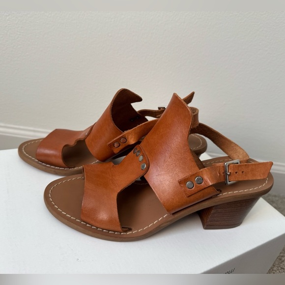Barbara Barbieri Shoes - Barbara Barbieri Brown Leather Slingback Sandal Made in ITALY Size 6